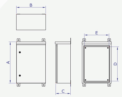 Outdoor Control Cabinet With Roof - TCIR